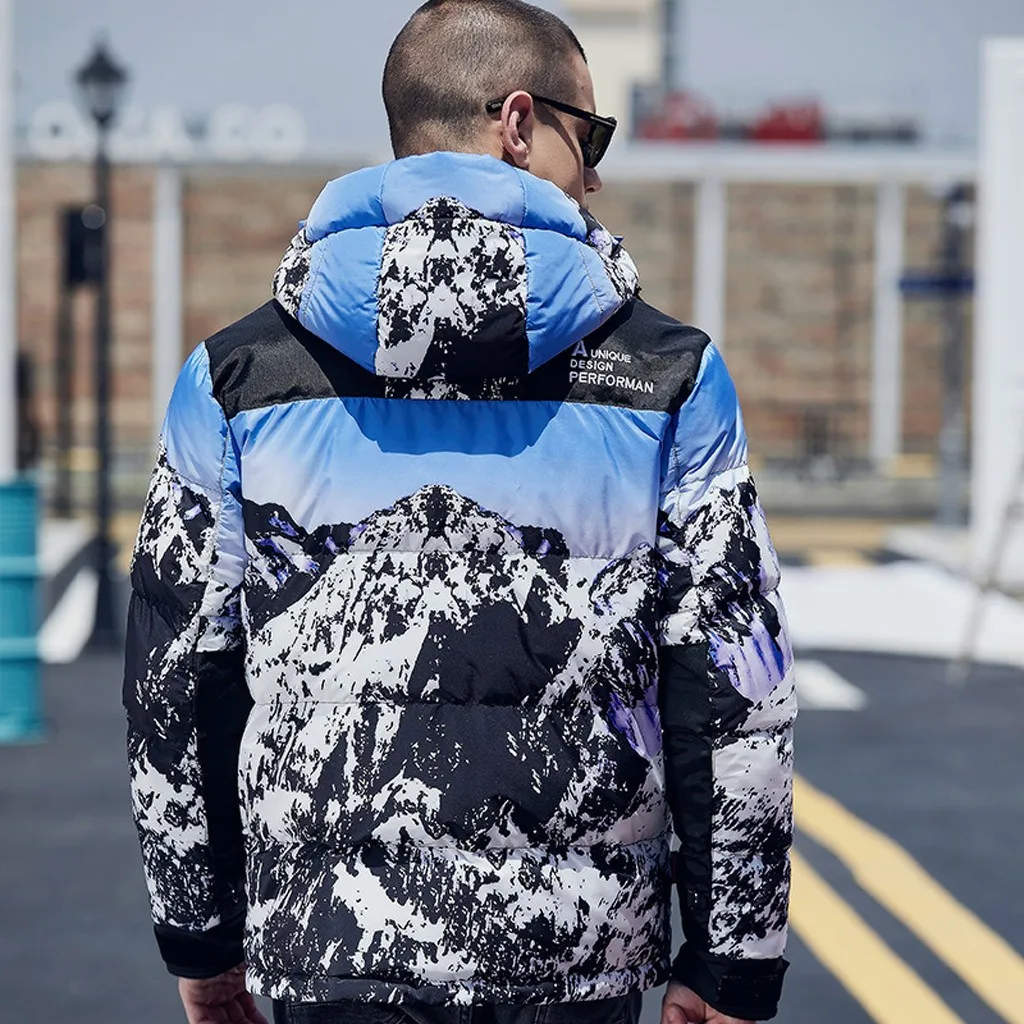 Men's Autumn Winter coat Jacket casual Fashion New Style Letter Printed Coat Jackets Long Sleeve Hoodies W1029 | Мужская одежда