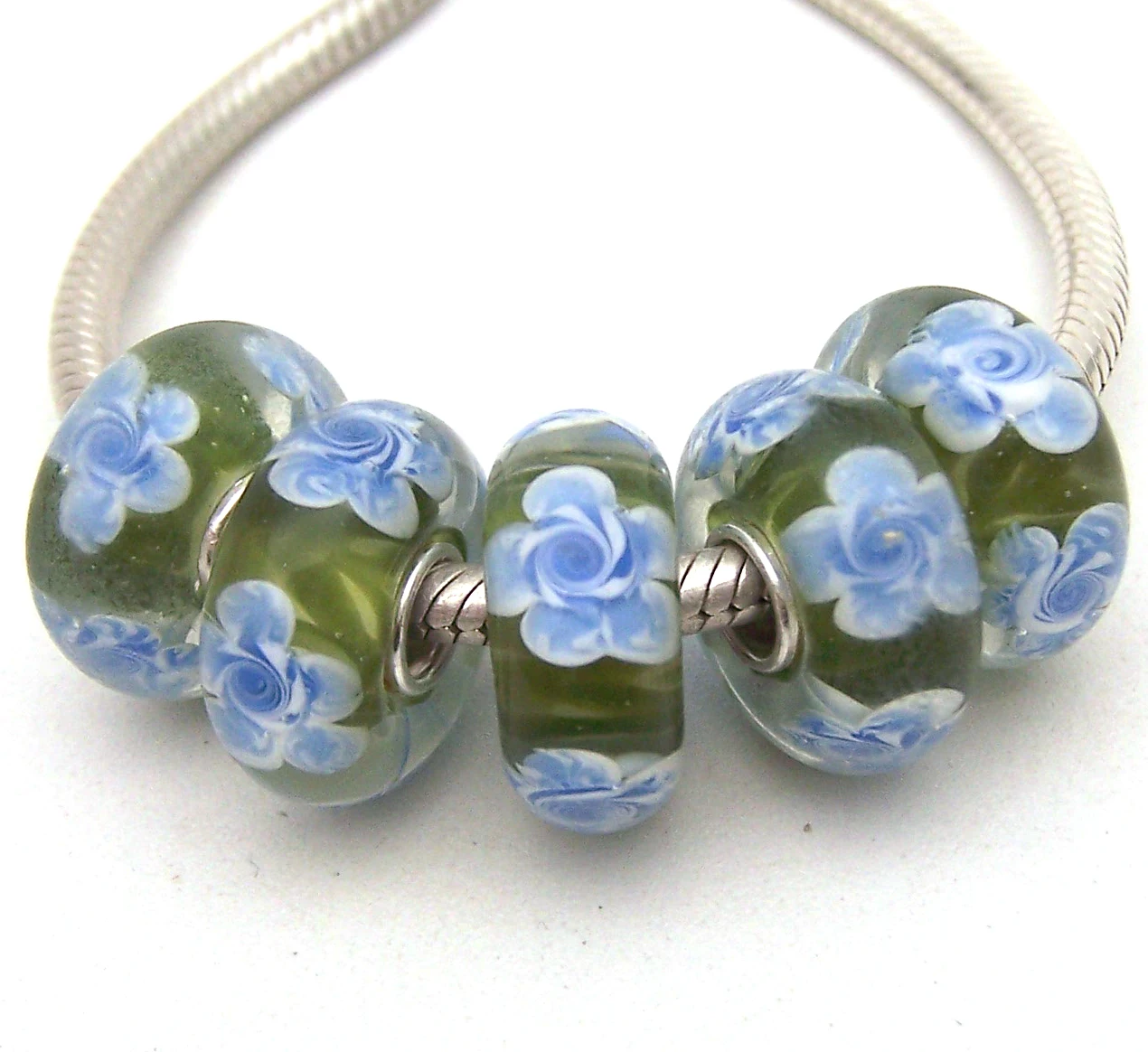 

JGWGT 2780 5X 100% Authenticity S925 Sterling Silver Beads Murano Glass beads Fit European Charms Bracelet diy jewelry Lampwork