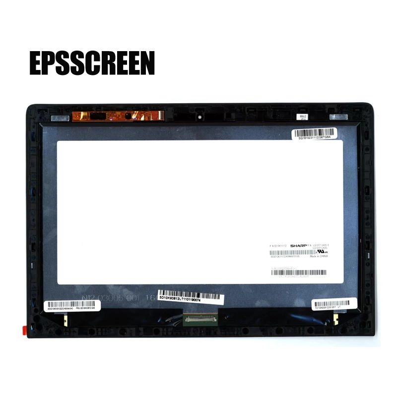 

new 12.5 LCD ASSEMBLY TOUCH SCREEN FOR LENOVO YOGA 900S-12ISK QHD 2560x1440 display digitizer panel 40pin replacement monitor