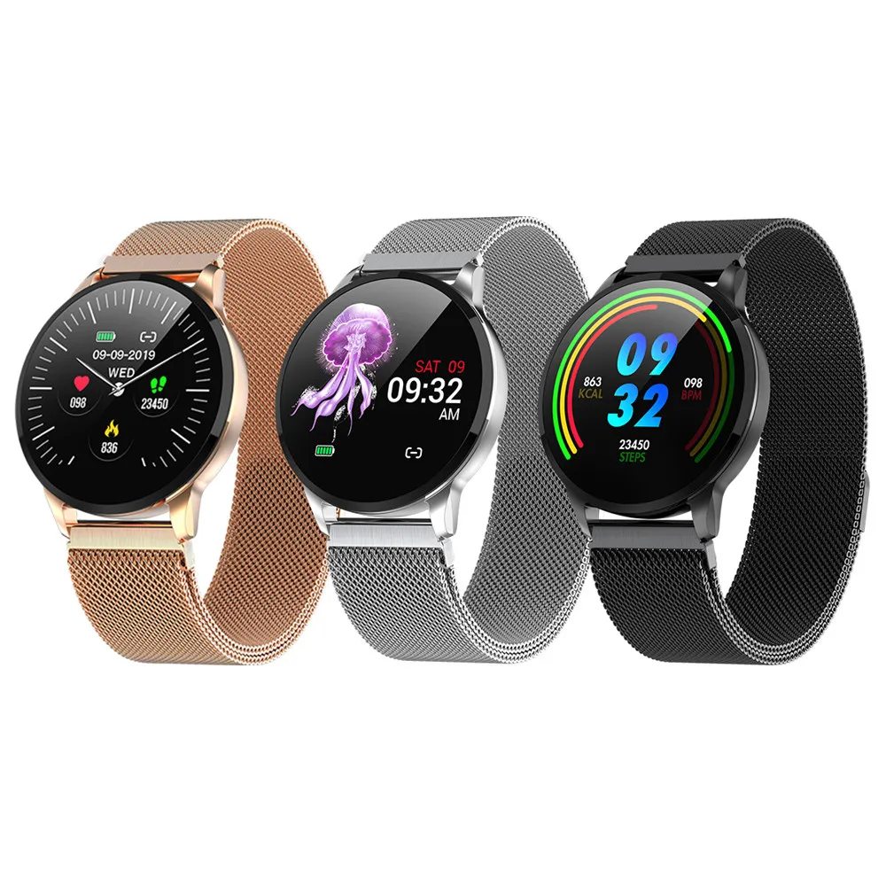 Greentiger Новые смарт-часы для фитнеса для женщин монитор сердечного ритма Bluetooth Шагомер сенсорный Интеллектуальный спортивный Smartwatch VS L5 L7 F8