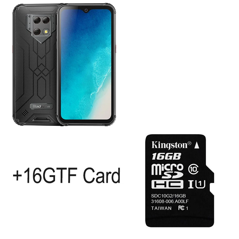 Blackview BV9800 Helio P70 Android 9,0 6GB+ 128GB смартфон 48MP задняя камера IP68 Водонепроницаемая 6580mAh 6," FHD мобильный телефон - Цвет: Black N 16G card