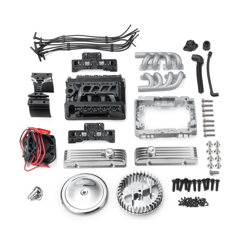 AXSPEED Classic V8 F82 вентилятор двигатель искусственный радиатор для TRX4 SCX10 D90 VS4 1/10 RC
