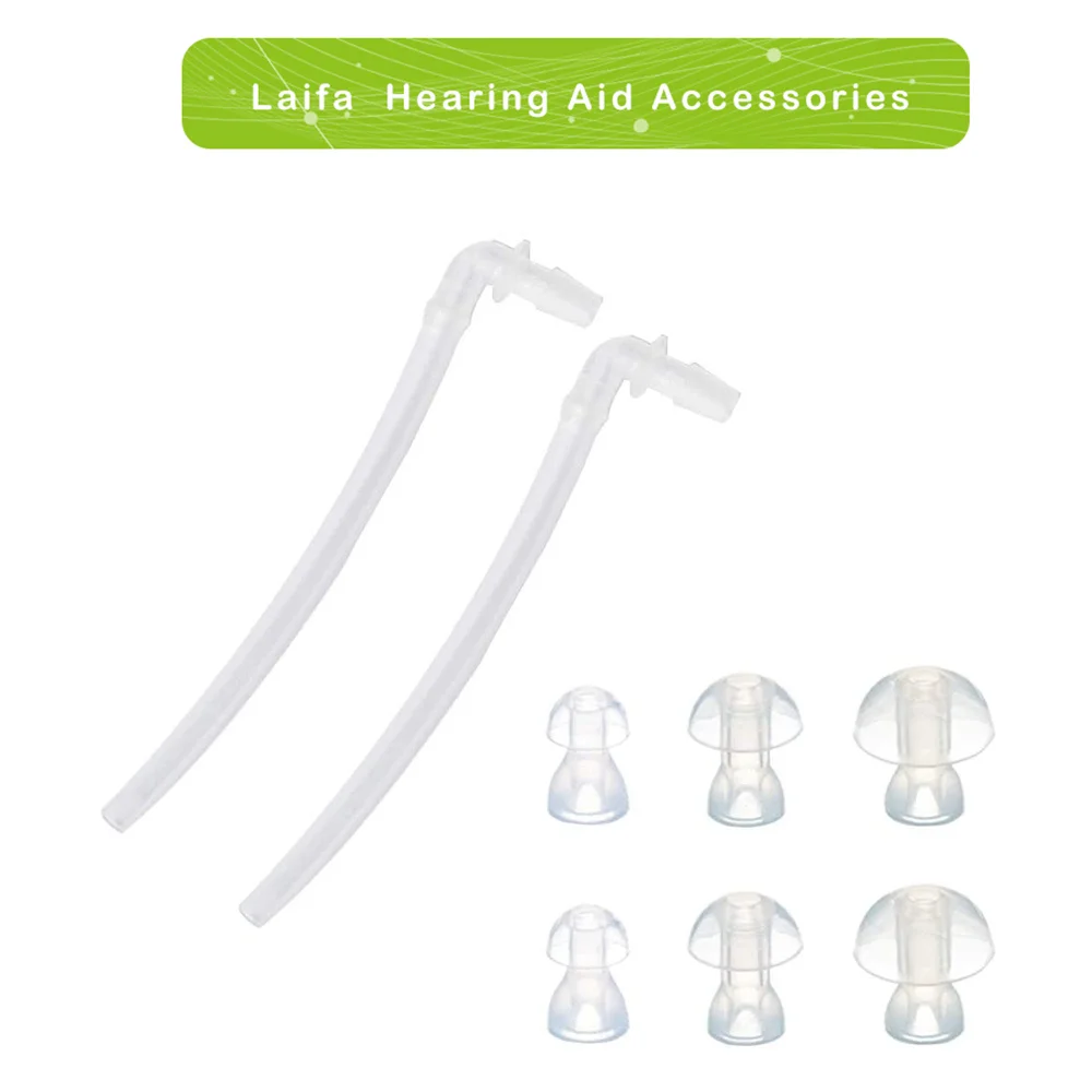 

Hearing Aid Earplug Ear Plugs Eartips Domes with Sound Tube Tubes + Domes (L M S) Hearing Aids Accessories