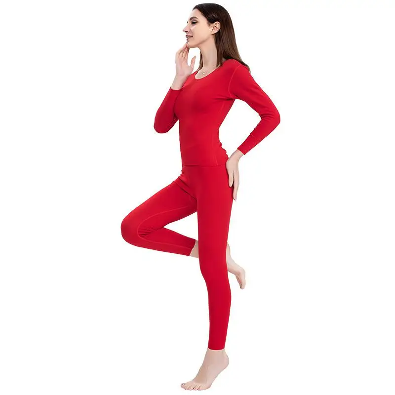 Women Thermal Underwear Set Full Sleeve Intimate Lingerie Lady Thermo Lingerie Winter Keep Warm Sweater Ovesize - Цвет: Women 6