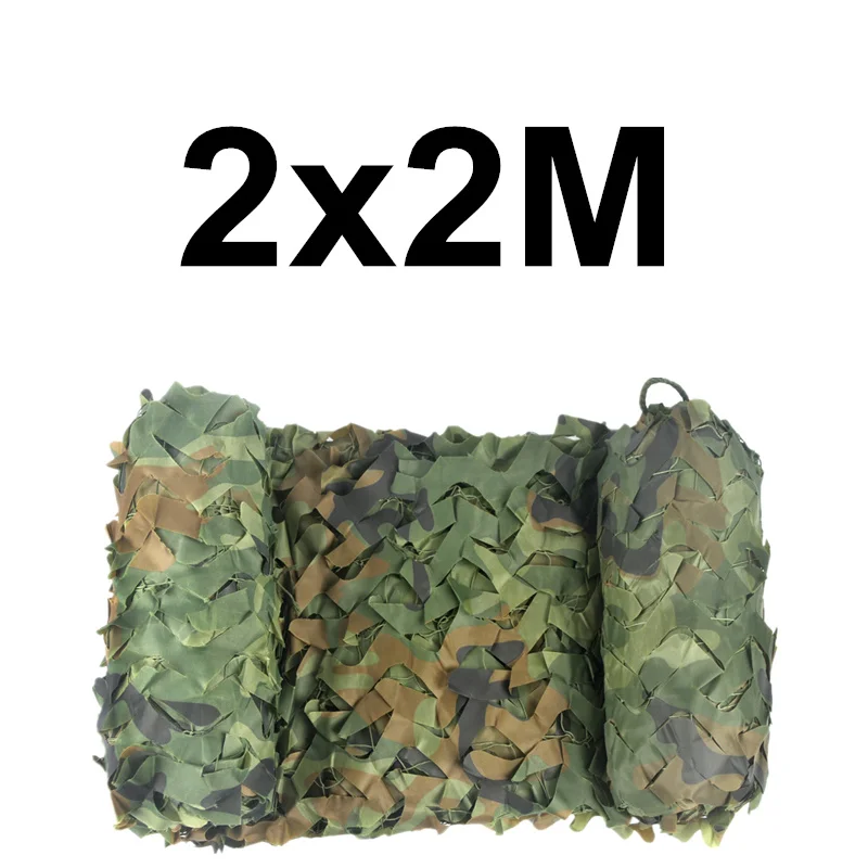 Woodland 2x2M LOOGU белый джунгли усиленная беседка камуфляжная сеть военный садовый тент скрытый сетчатый Камуфляжный сетчатый забор крышка 2x6 2x7 3x5 2x5 4x3 навес беседка Fete - Цвет: Woodland 2x2M