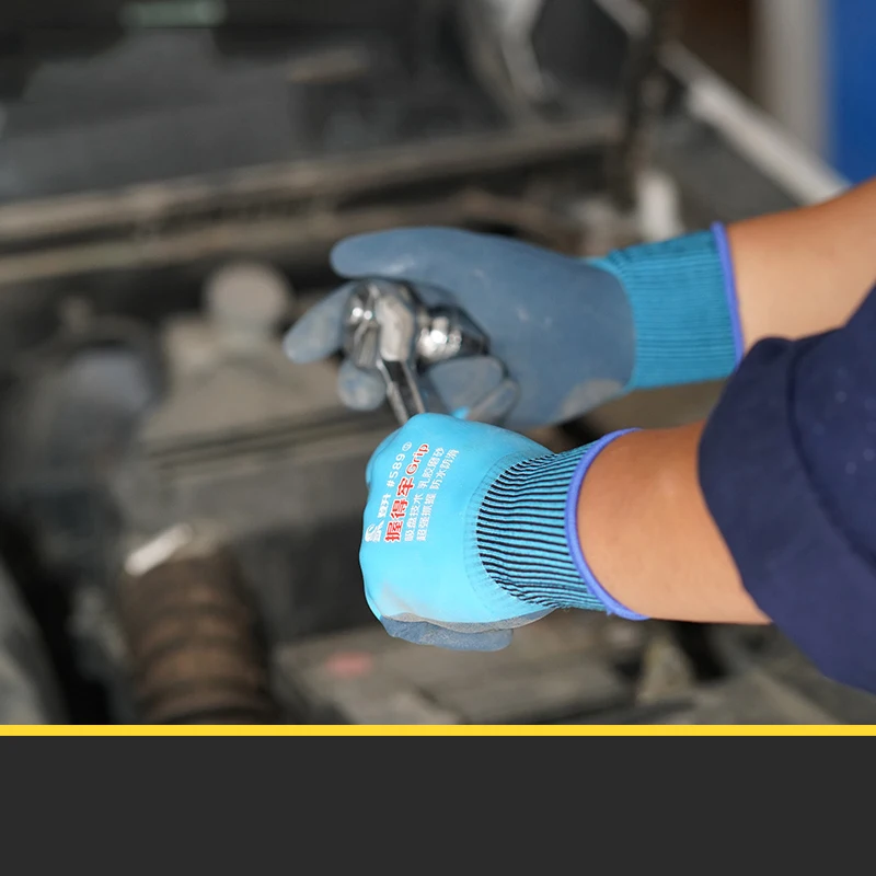 5/12 пар садоводства рабочие перчатки промышленности Нескользящие резиновые