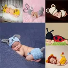 Реквизит для фотосъемки новорожденных детей от 0 до 6 месяцев, штаны с милыми животными, шляпа для костюмов, аксессуары для костюма, одежда, 10 типов