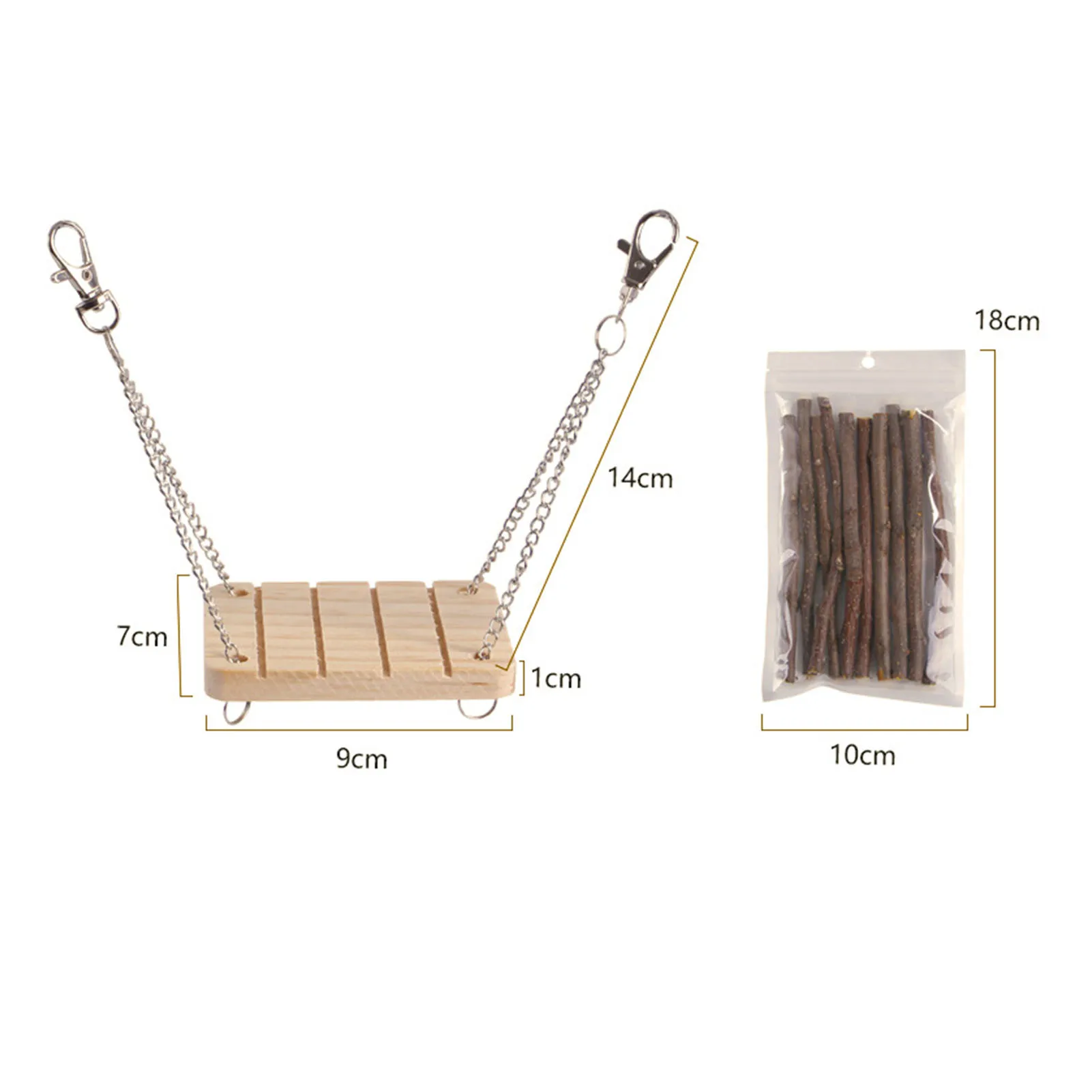 

Hamster toy pine cones/cube/molar ring/sisal ball/drum/tennis bell/swing/stick bunny guinea pig parrot playing Molar 11PC set