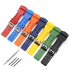 Ремешок резиновый для Casio G-SHOCK GA-110GB GA-100 GD120 GA400 GA-700, сменный Браслет для смарт-часов, 16 мм