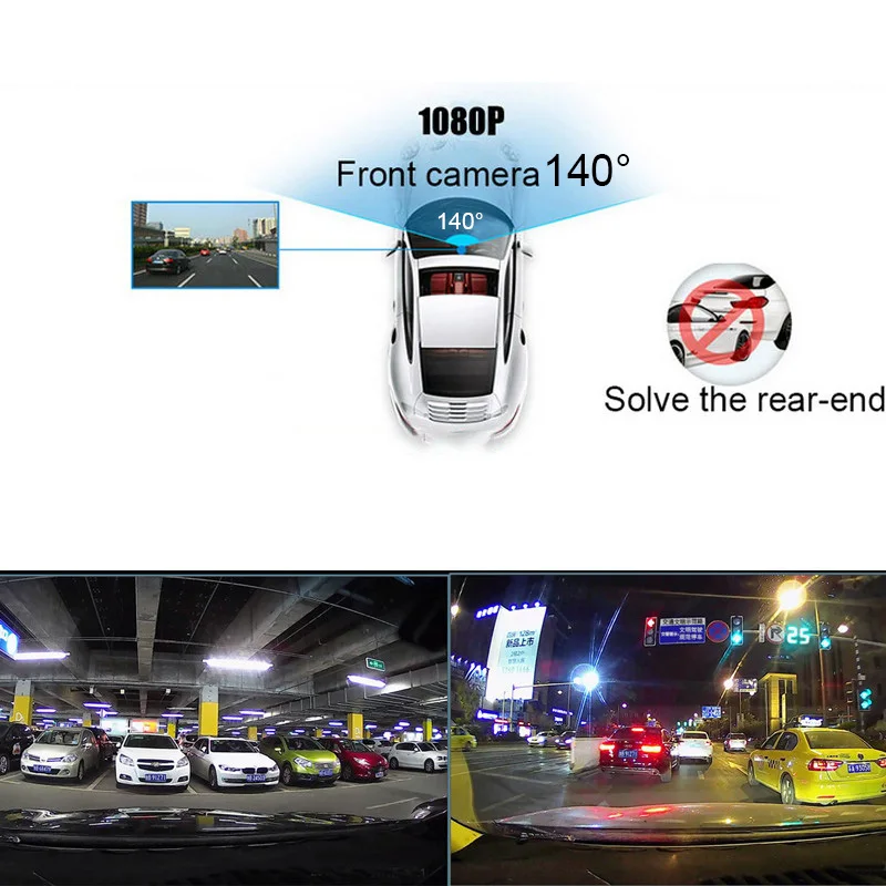 Mini ADAS Car DVR камера 1080P Скрытая HD ночного видения Автомобильная видео встроенный