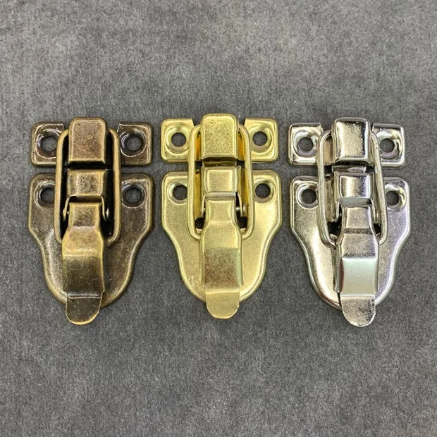 1 шт. антикварная Золотая броза серебристая коробка застежки железный замок