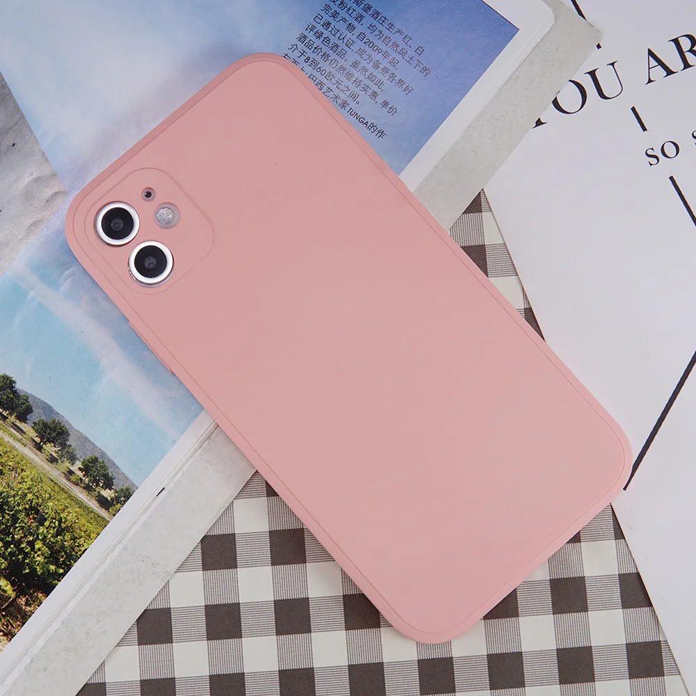 Роскошный квадратный жидкий силиконовый чехол GYKZ для телефона iPhone XS MAX X XR 11 Pro 7 8