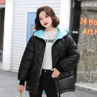 2021 winter new womens cotton coat warm windproof jacket simple design winter parka women clothes wintertime coat
