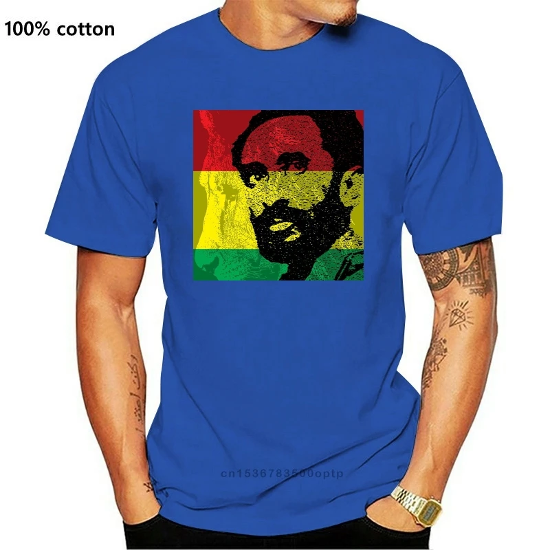 

Haile Selassie портрет Iii Дети Мальчики Футболка Лев Джуды Эфиопия растафари модная классическая стильная футболка