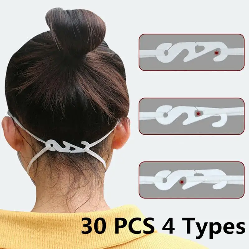 

30 шт., Нескользящие крючки для маски