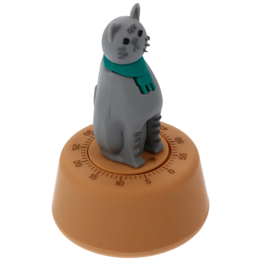 

1pc Lovely Cat Shape Design Kitchen Timer Student Time Manager Kitchen Timer