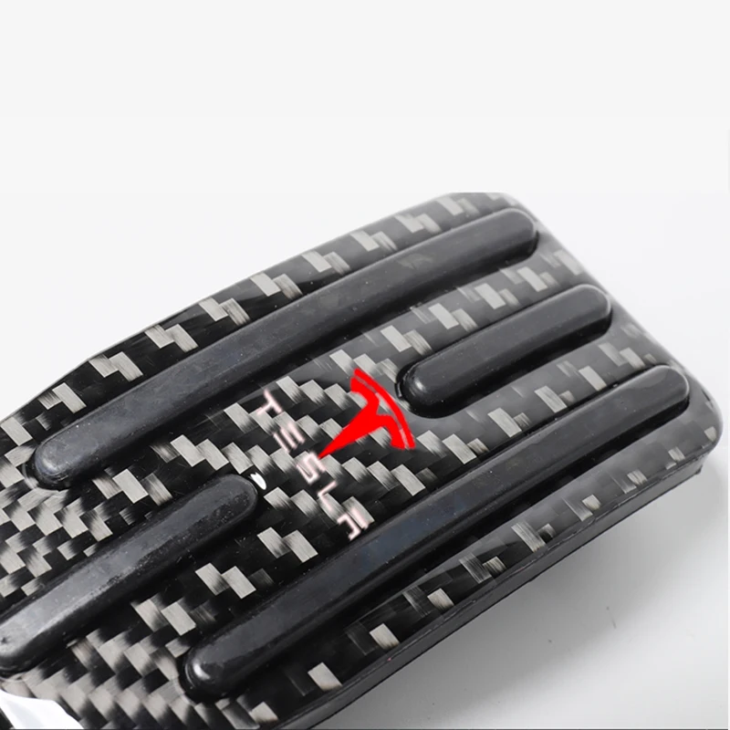 

Interior modification Car accessories for Tesla Model3 ModelX ModelS 2017-2020 car carbon fiber foot pedal pads covers