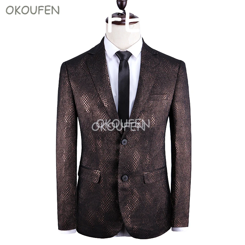 Личность мужской корейской версии крутой костюм для певцов в ночном клубе