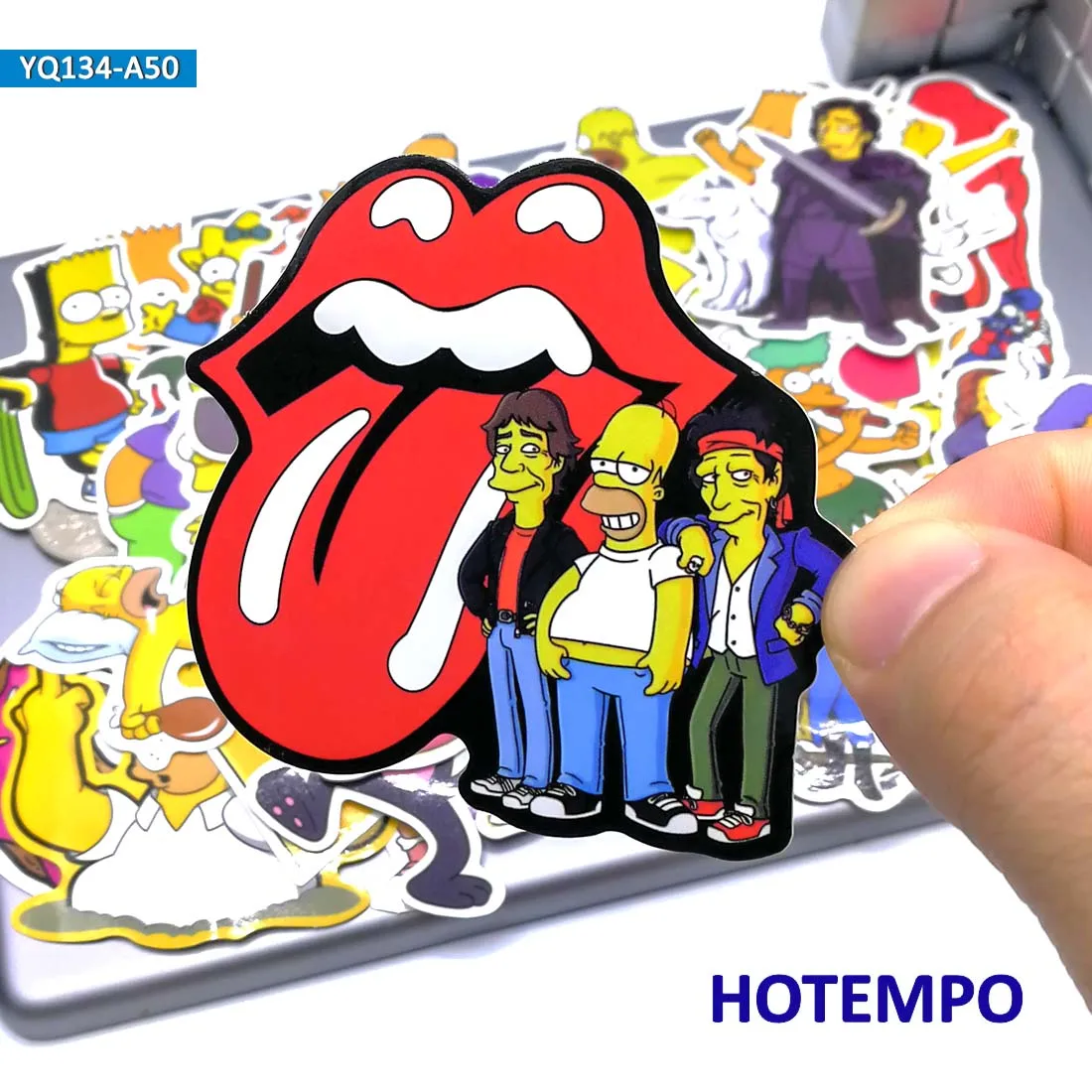 50 шт. водонепроницаемые наклейки для телефона ноутбука чемодана гитары