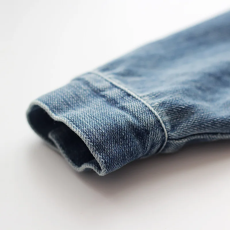 Джинсовая куртка с вышивкой единорога для девочек демисезонная верхняя одежда