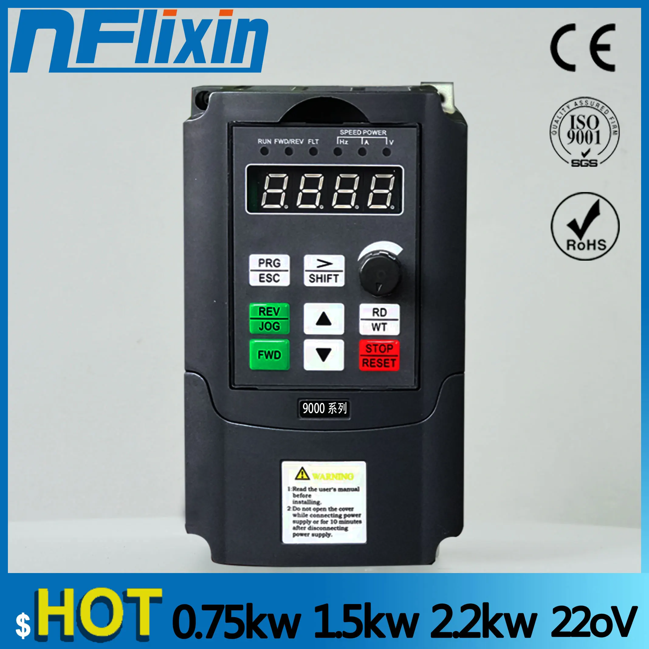 0.75kw(1HP)220v 220 кВт/220 кВт/4 кВт в преобразователь частоты однофазный вход в 3 фазы выходной преобразователь частоты для водяного насоса двигателя с ЧПУ - Цвет: 0.75kw(1HP)220v
