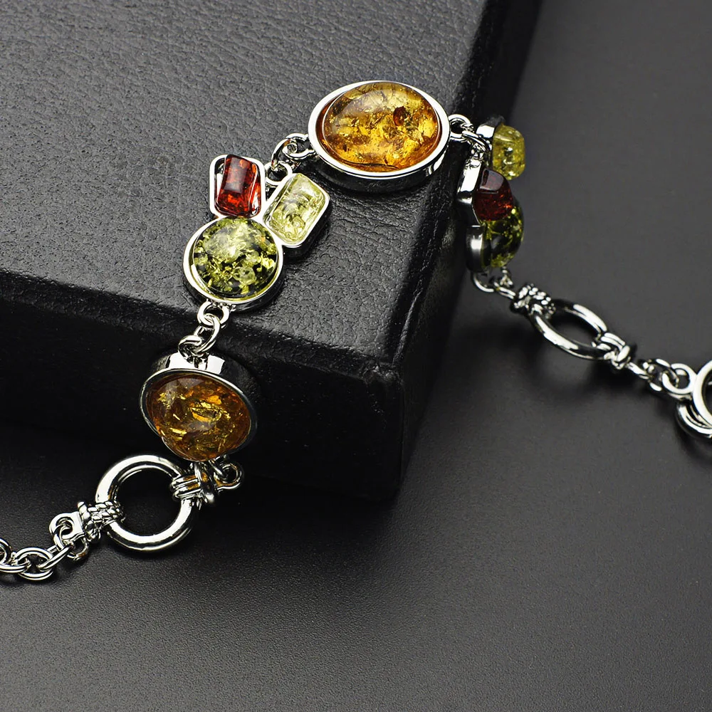 Шарм Овальный Круглый Синтетический мед прибалтийские браслеты и звеньевая