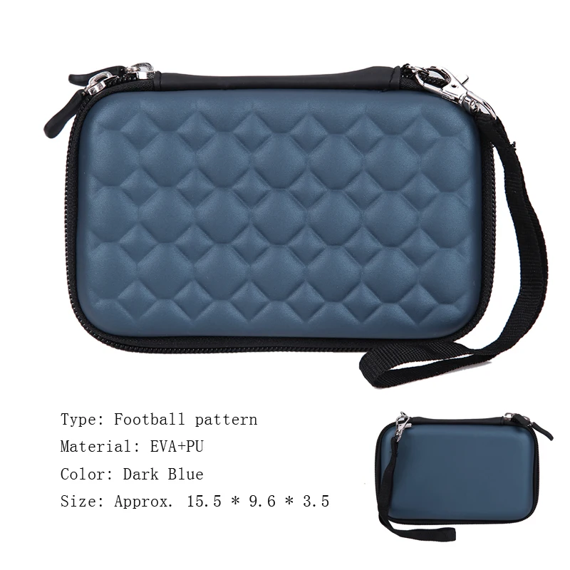 2.5 Football Blue 2," 3,5" Сумка для жесткого диска Внешний USB жесткий диск переноска Usb кабель чехол сумка для наушников для ПК ноутбук жесткий диск чехол - Цвет: 2.5 Football Blue