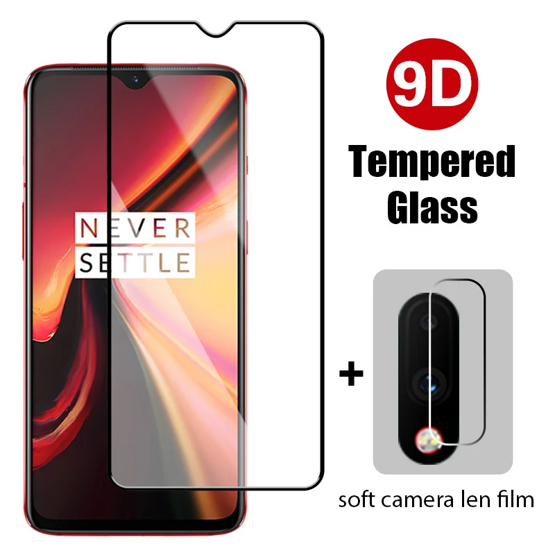

2In1 Tempered Glass 9D HD Soft Camera Film for Oneplus Nord N10 5G N100 Screen Protector for Oneplus 8T 7T 7 6T 6 Anti Explosion