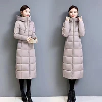 high quality autumn winter design womens cotton slim zipper coat hooded jackets coats overcoat down parkas black red