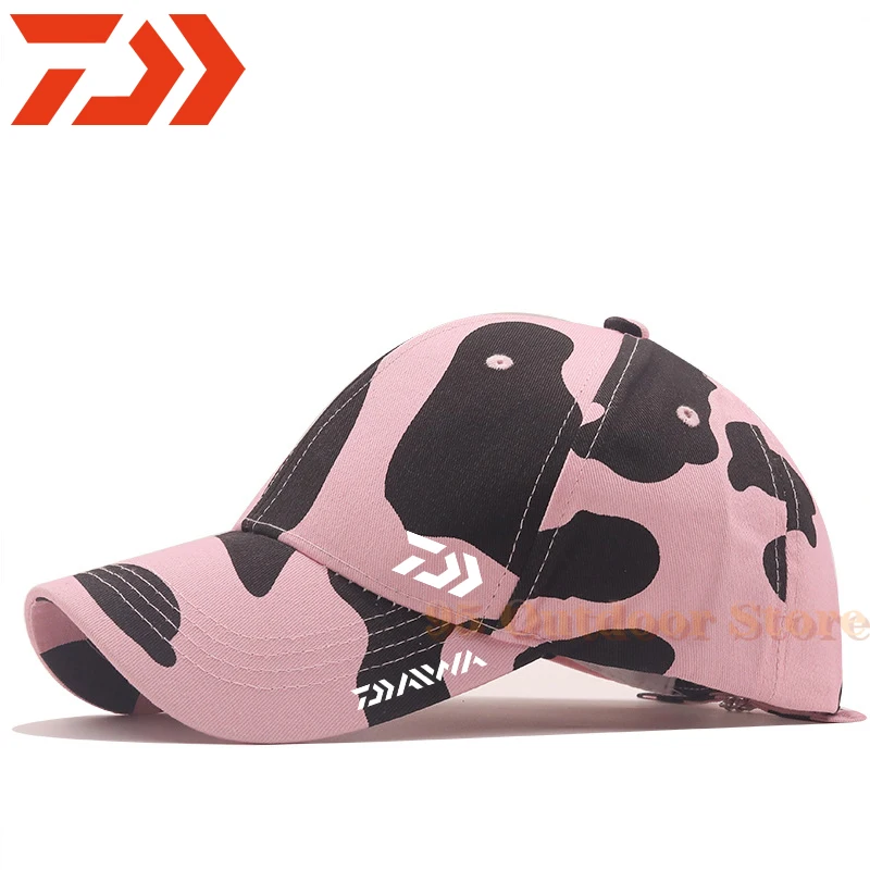 

DAIWA New Men Women Summer Fishing Cap Quick Drying DAWA Hats Unisex Breathable Sport Pure Color Snapback Hat Bone Baseball Hat
