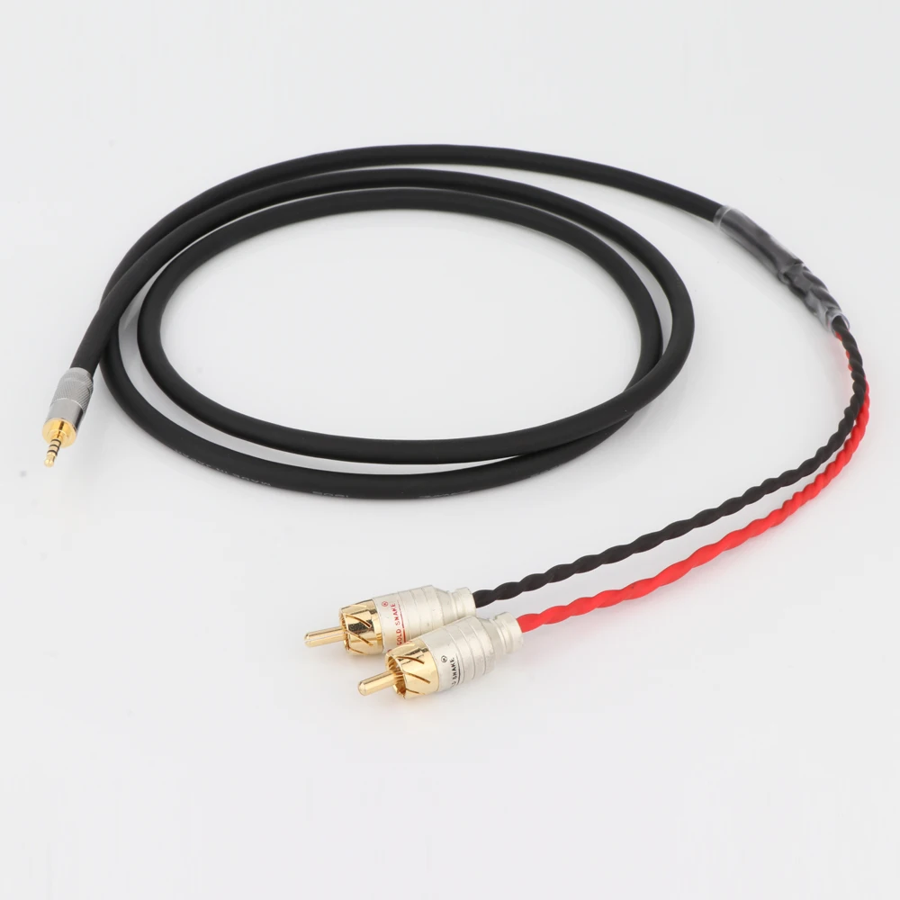 Preffair HIFI 2 5/3 5/4 4 мм сбалансированный штекер на RCA аудио адаптер кабель 6 35 XLR 7N-OCC