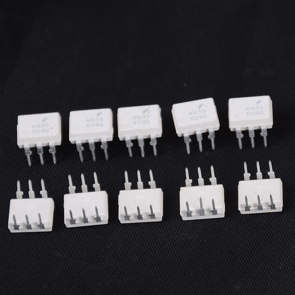 

5PCS White 4N35 DIP6 DIP Photoelectric Coupler Components