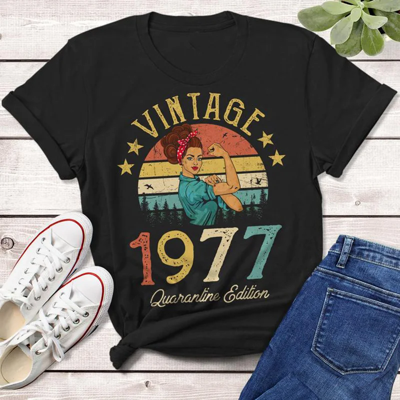 Винтажные 1977 карантин рубашки в африканском стиле на высоком каблуке 44 лет 44th