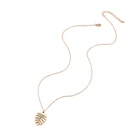 Mavis Hare ожерелье из нержавеющей стали monstera Philodendron лист Frond кулон Водонепроницаемый ожерелье для летней пляжной девушки