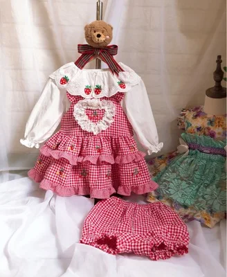 Детское милое платье лолиты для девочек Платье kawaii винтажное принцессы с