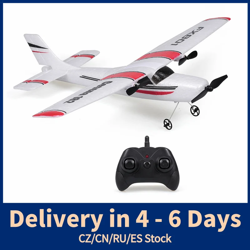 FX801 самолет Cessna 182 2 4 GHz 2CH RC прочный 20 минут время полета открытый игрушки для