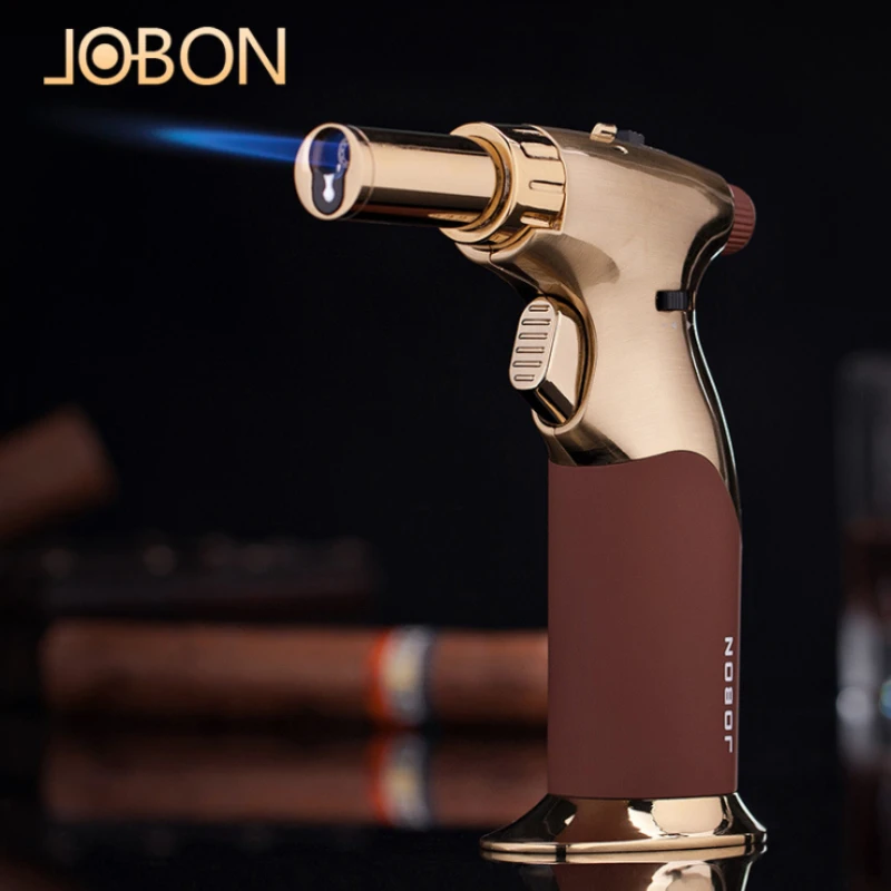 

Luxury JOBON High Temperature Jet Torch Flame Welding Gun BARBECUE Kitchen Cigarette Lighter Camping Gas Windproof Cigar Igniter