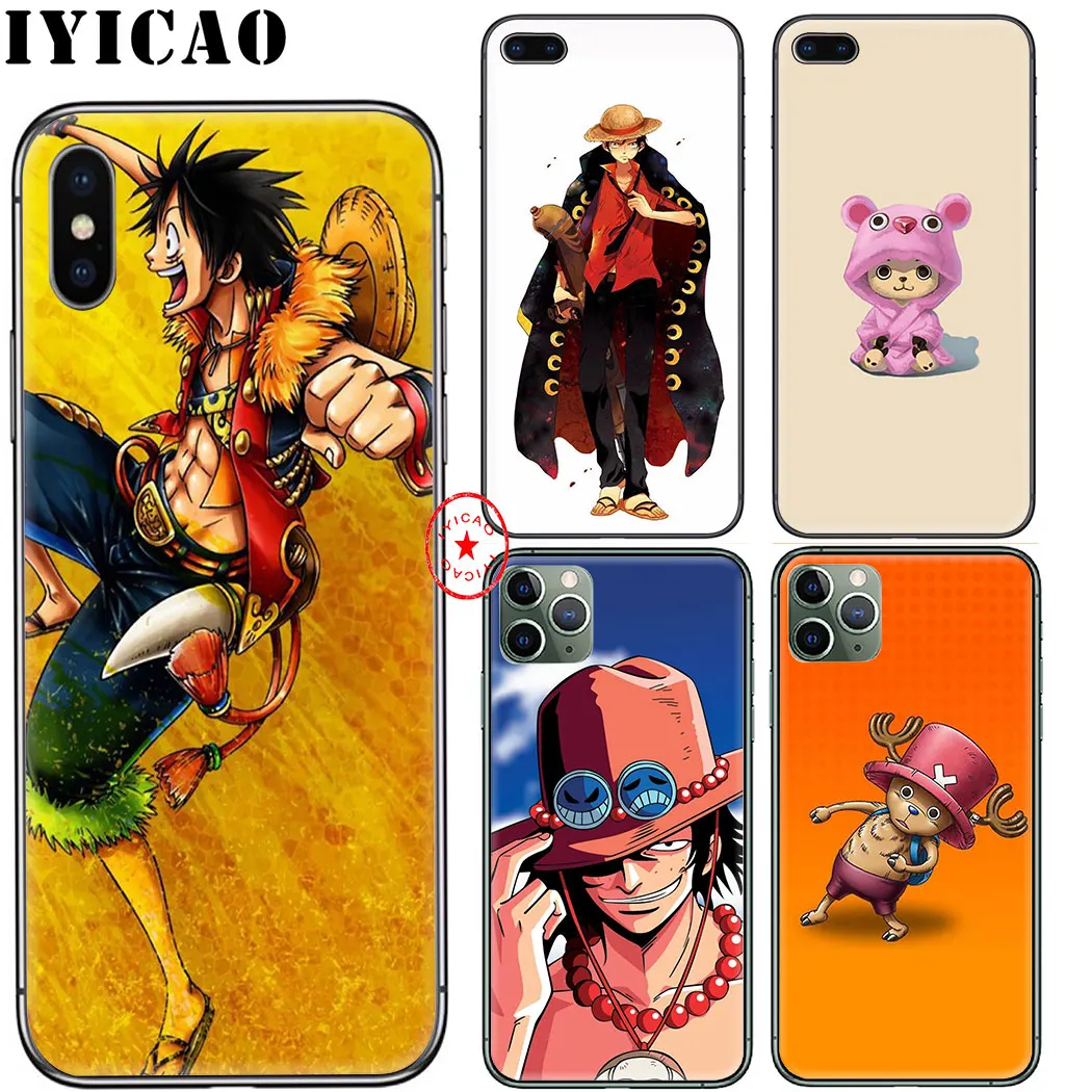 IYICAO one piece Luffy B мягкий чехол для iphone 11 Pro Xr Xs Max 6 6s 7 8 Plus 5 5S Se силиконовый TPU Plus| |