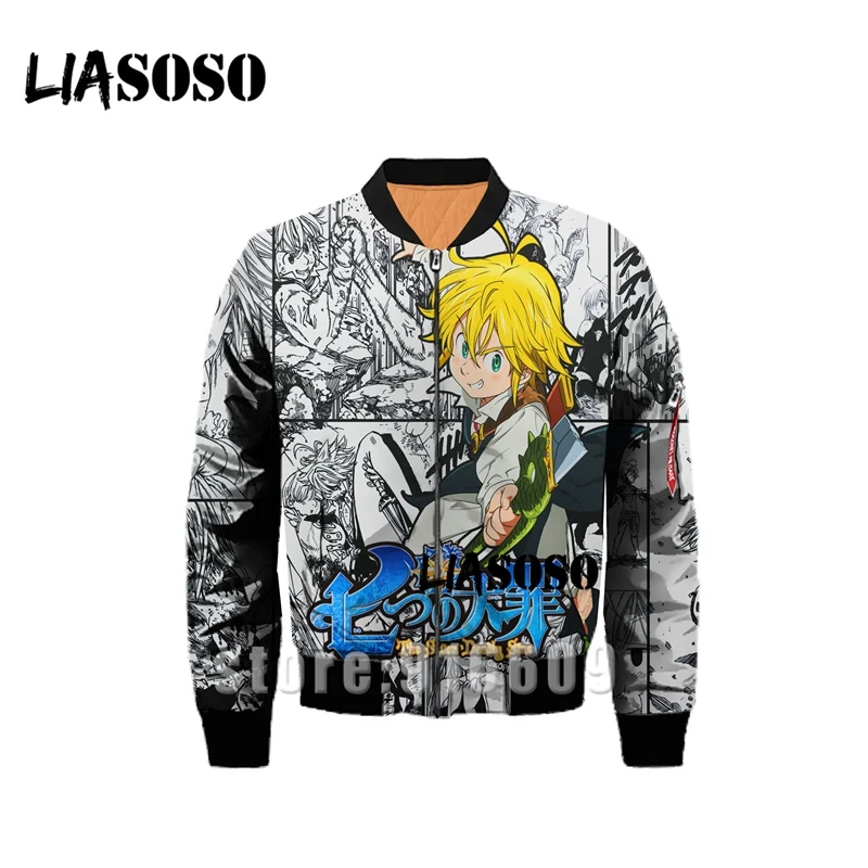 27 Зимняя куртка с 3D принтом Nanatsu No Taizai The Seven Deadly Sins, ветровка, пальто, толстовки, аниме, Толстовка Harajuku - Цвет: 27