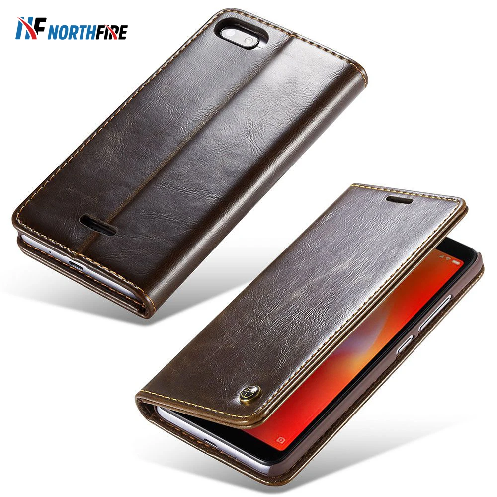 Роскошный кожаный чехол в стиле ретро для iPhone 7 8 XR масляный глянцевый флип