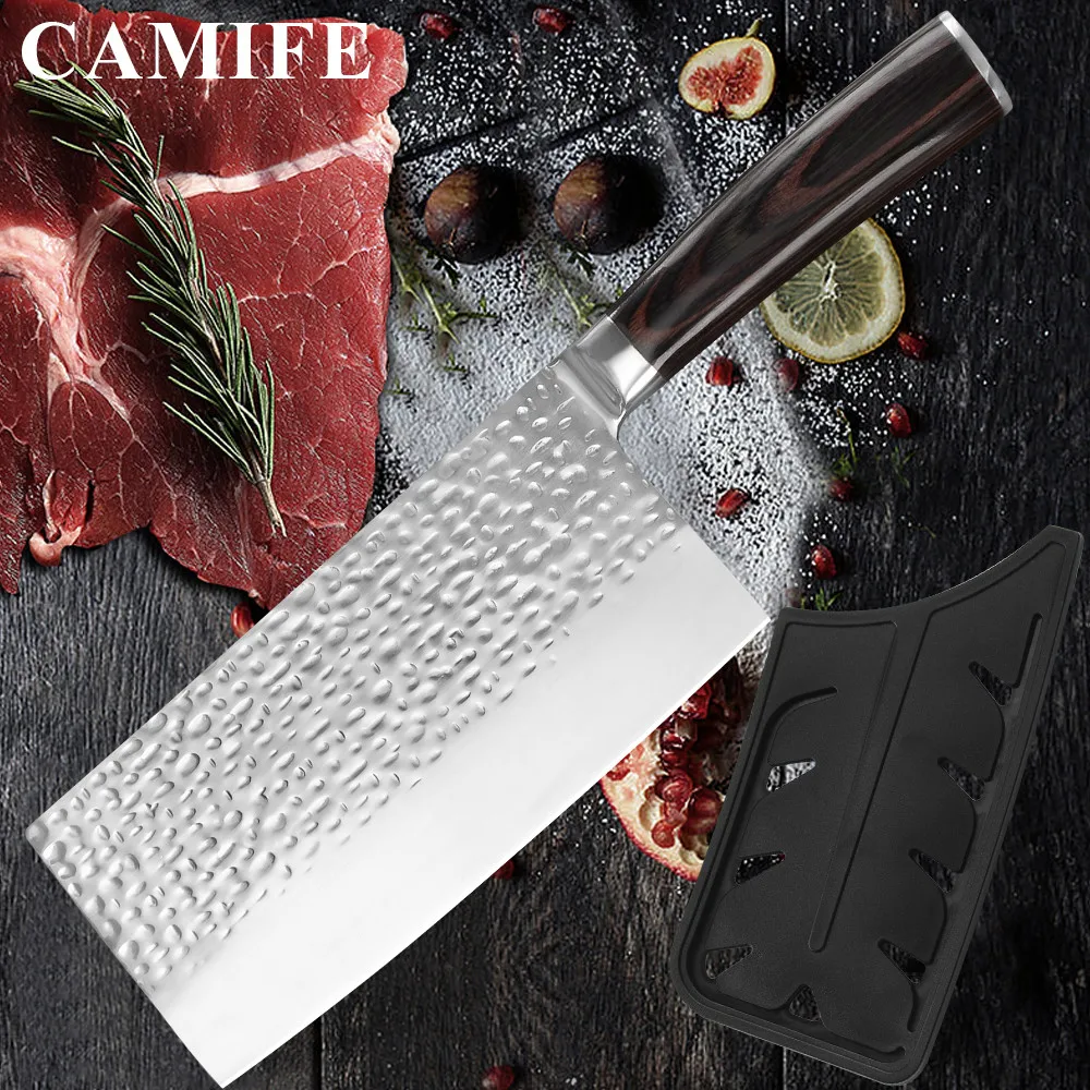 7-дюймовый нож из нержавеющей стали Nakiri кухонный ковка антипригарное лезвие