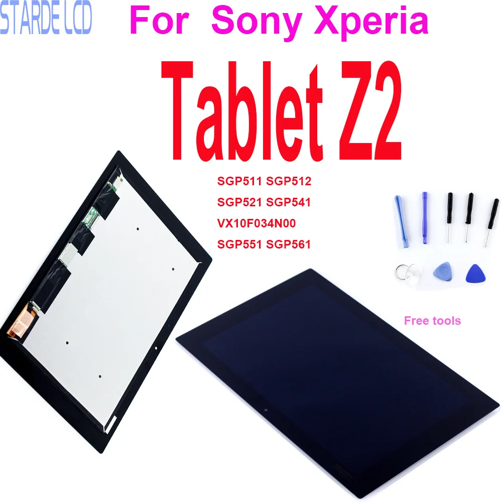 ЖК дисплей 10 1 дюйма для Sony Xperia Tablet Z2 SGP511 SGP512 SGP521 SGP541 VX10F034N00 SGP551 SGP561 сенсорный экран