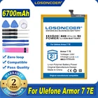 100% Оригинальный LOSONCOER 6700 мАч для Ulefone Armor 7E Аккумулятор для ULEFONE Armor 7 Мобильный телефон аккумулятор