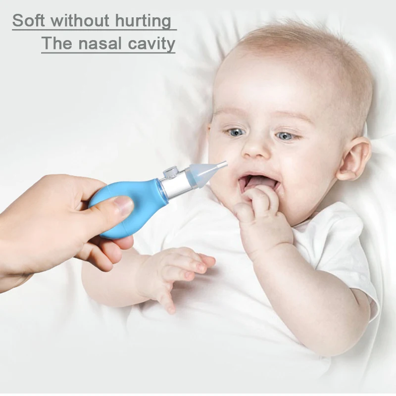Младенческие Силиконовые носовые аспираторный насос новорожденных холодной