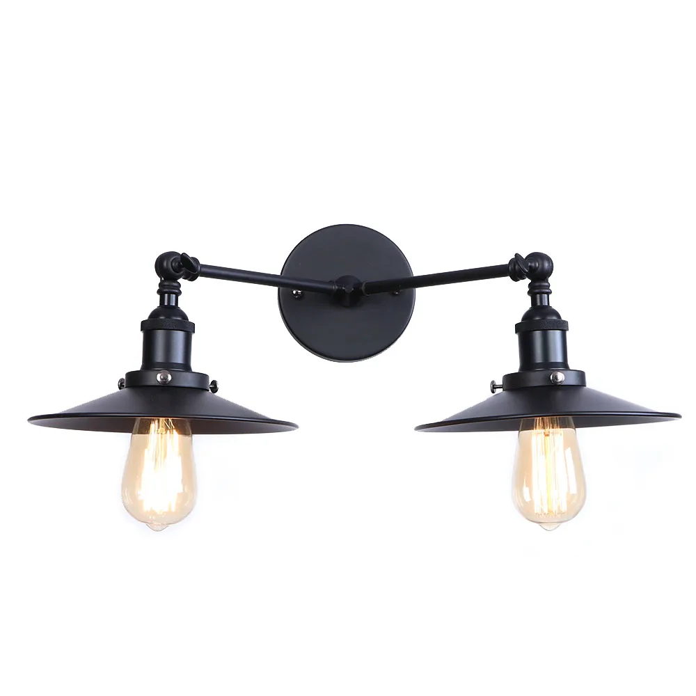 Лофт Настенный светильник металлический внутренний ing E27 E26 настенный два