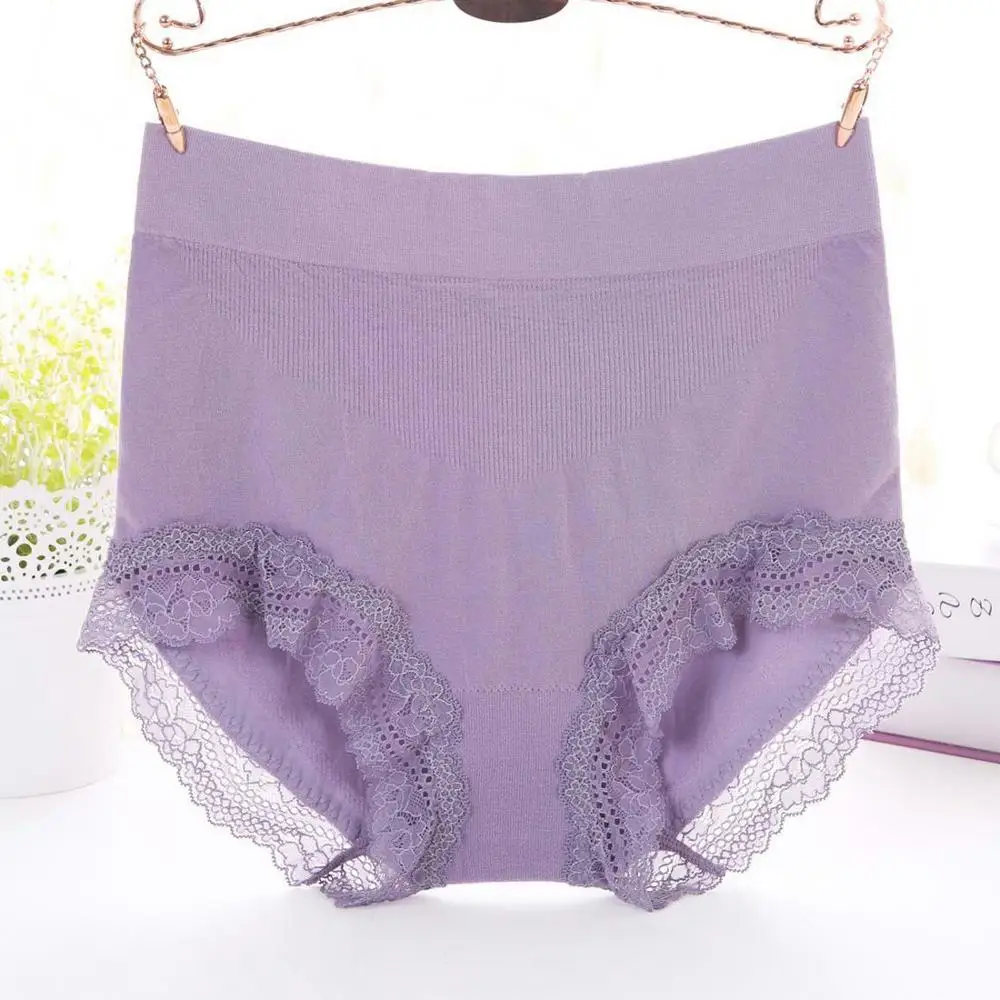 QA199 женские трусики с высокой талией удобные размера плюс кружевное нижнее белье