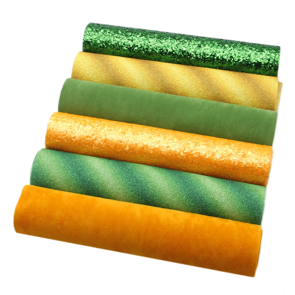 Набор аксессуаров David 6 шт./компл. 20*33 см желто-зеленая блестящая синтетическая