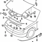 Зажим держателя капота для Nissan 370Z 2009-2020, D21, 1986-1997 гг. для Nissan Frontier 1998-2004