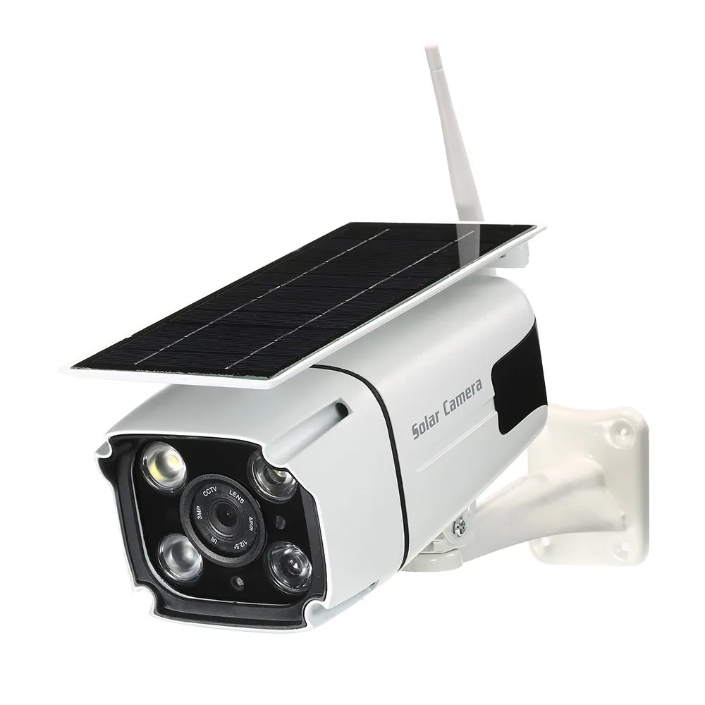 

Wireless 1080P 2.0MP Solar Battery Power PIR Surveillance Security Camera TF Card Slot 2.4G Wireless Connection Monitoring