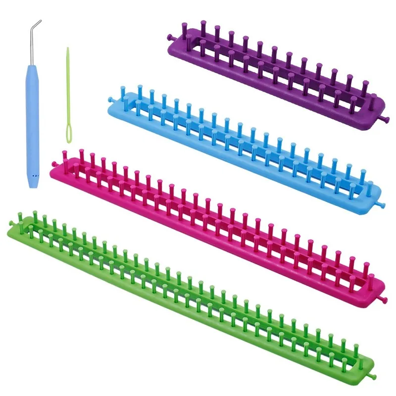 

4 шт./набор вязальный станок шарф шаль одеяло шляпа носки набор для рукоделия ручной прямоугольный шерстяной трикотаж сделай сам инструмент...